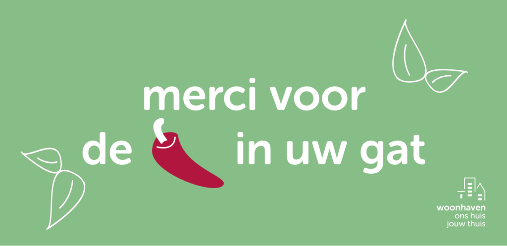 Merci voor de peper in uw gat